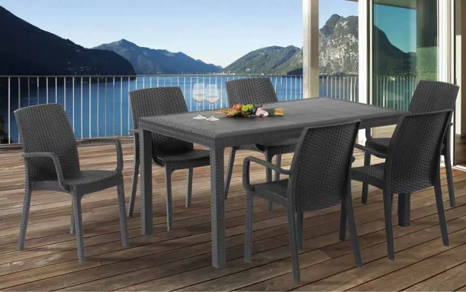 conjunto de muebles de exterior