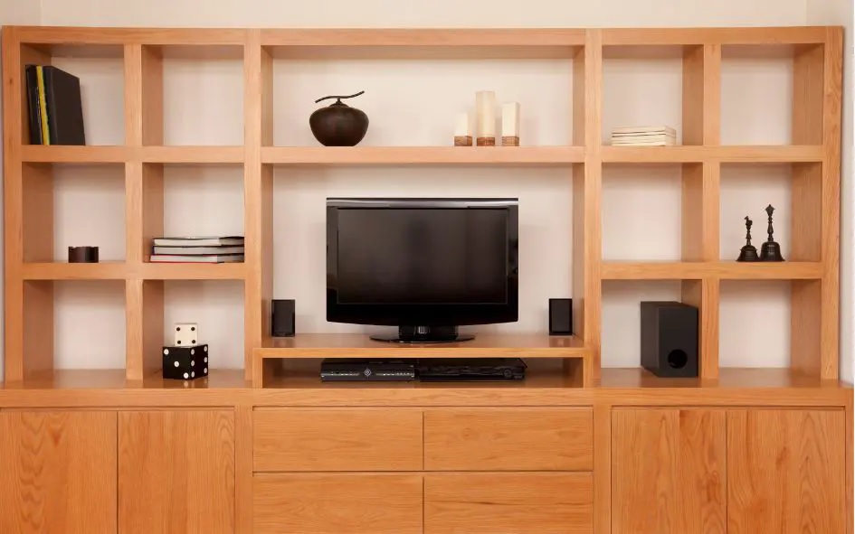 muebles de entretenimiento de madera