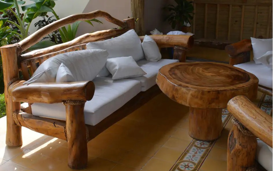 muebles rústicos de madera