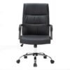 Sillon Ejecutivo Magnus Vinipiel Color Negro Base Cromada - Image 5