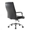 Sillon Ejecutivo Magnus Vinipiel Color Negro Base Cromada - Image 2