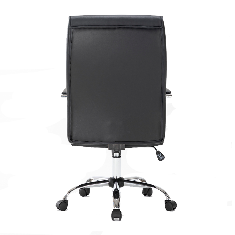 Sillon Ejecutivo Magnus Vinipiel Color Negro Base Cromada - Image 3