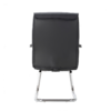 Silla De Visita Magnus Vinipiel Color Negro Base Cromada - Image 3
