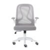 Silla Operativa E107 Mesh y Tela Color Gris Estructura Blanca - Image 8