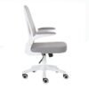 Silla Operativa E107 Mesh y Tela Color Gris Estructura Blanca - Image 7