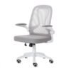 Silla Operativa E107 Mesh y Tela Color Gris Estructura Blanca - Image 5