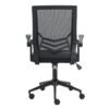 Silla Operativa Nitro Con Brazos Abatibles Mesh y asiento Negro - Image 2