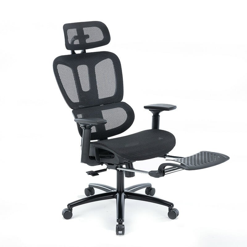 Silla Ejecutiva Nexus Mesh Negro y Descansapiés