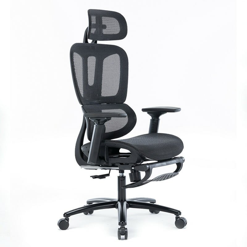 Silla Ejecutiva Nexus Mesh Negro y Descansapiés - Image 2