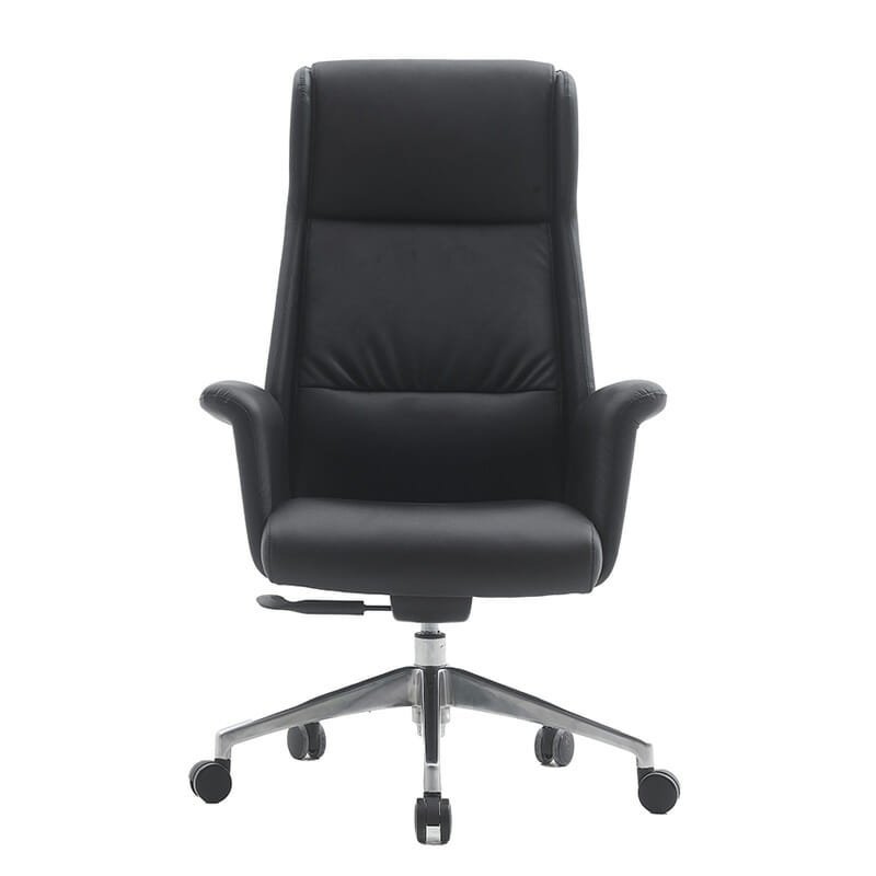 Silla Ejecutiva Patri Vinipiel Negro y Base Cromada - Image 5