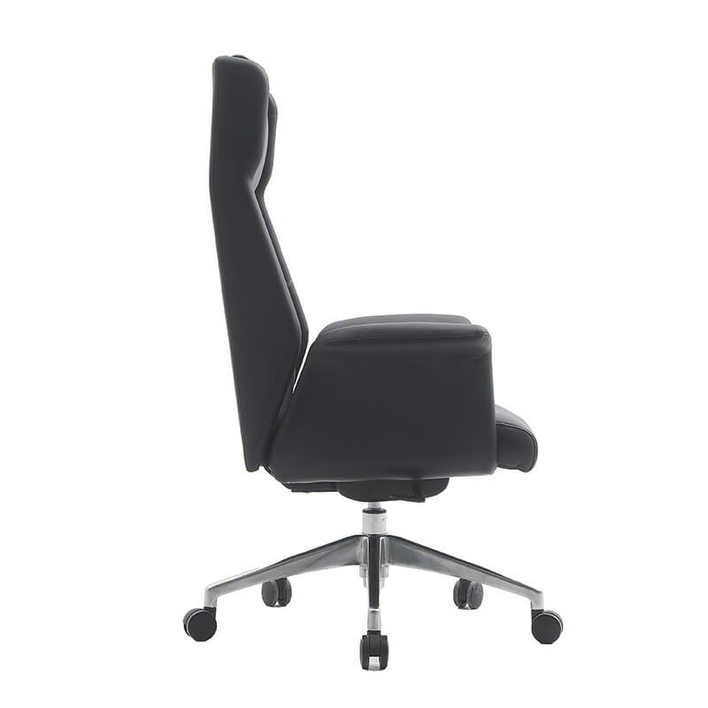 Silla Ejecutiva Patri Vinipiel Negro y Base Cromada - Image 4