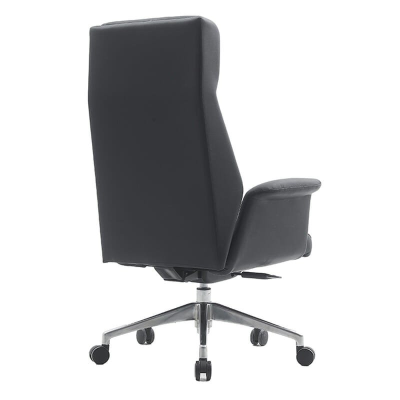 Silla Ejecutiva Patri Vinipiel Negro y Base Cromada - Image 3