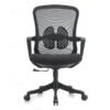 Silla Operativa Organic Mesh y Tela Negro Estructura Negro - Image 5