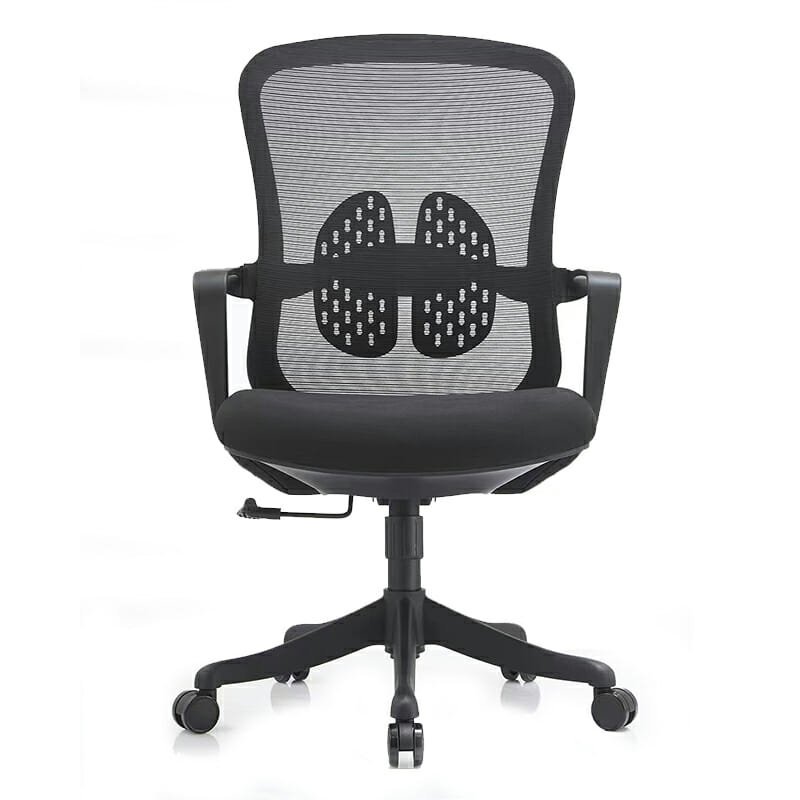 Silla Operativa Organic Mesh y Tela Negro Estructura Negro - Image 5