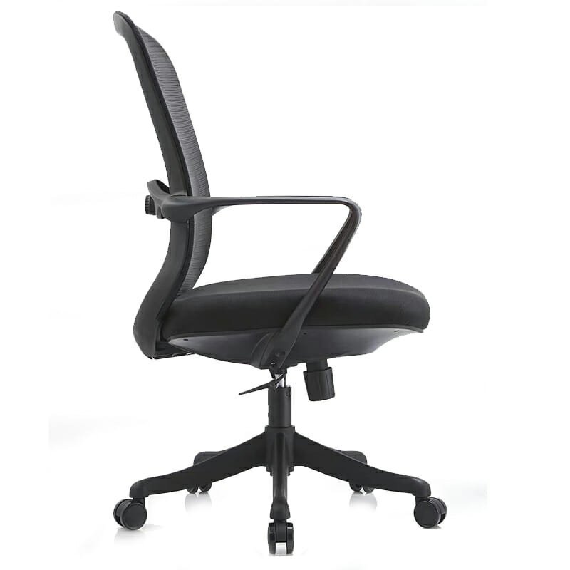 Silla Operativa Organic Mesh y Tela Negro Estructura Negro - Image 4