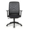 Silla Operativa H11 Brazo Ajustable Mesh y Tela Negro - Image 7