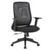 Silla Operativa H11 Brazo Ajustable Mesh y Tela Negro