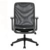 Silla Operativa H11 Brazo Ajustable Mesh y Tela Negro - Image 6