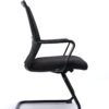 Silla visita Trineo Respaldo Mesh Asiento Negro - Image 2