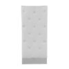 Silla de comedor Modrest Kilson moderna de polipiel blanca y acero inoxidable (juego de 2) - Image 5