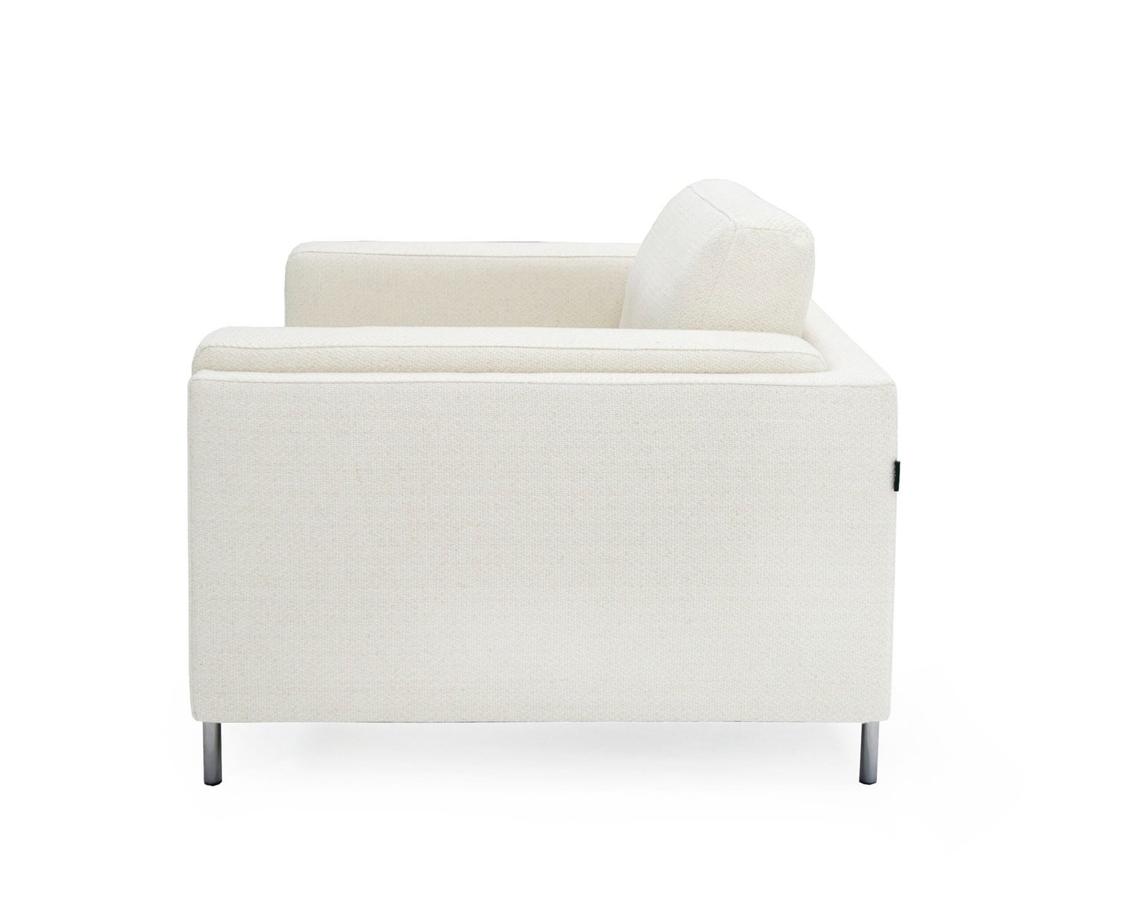 Divani Casa Schmidt - Silla moderna de tela color blanco roto - Image 2