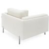 Divani Casa Schmidt - Silla moderna de tela color blanco roto - Image 3
