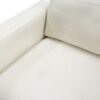 Divani Casa Schmidt - Silla moderna de tela color blanco roto - Image 4