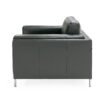 Divani Casa Schmidt - Silla moderna de cuero negro - Image 2