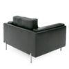 Divani Casa Schmidt - Silla moderna de cuero negro - Image 3