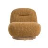 Modrest Renee - Silla decorativa giratoria moderna de tela mostaza - Image 2