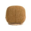 Modrest Renee - Silla decorativa giratoria moderna de tela mostaza - Image 5
