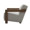 Modrest Rosen - Tela beige moderna + silla decorativa de roble gris - Image 2