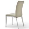 Modrest Taryn - Silla de comedor moderna gris claro + acero inoxidable (juego de 2) - Image 3