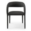 Modrest Faerron - Silla de comedor moderna de polipiel negra