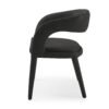 Modrest Faerron - Silla de comedor moderna de polipiel negra - Image 2