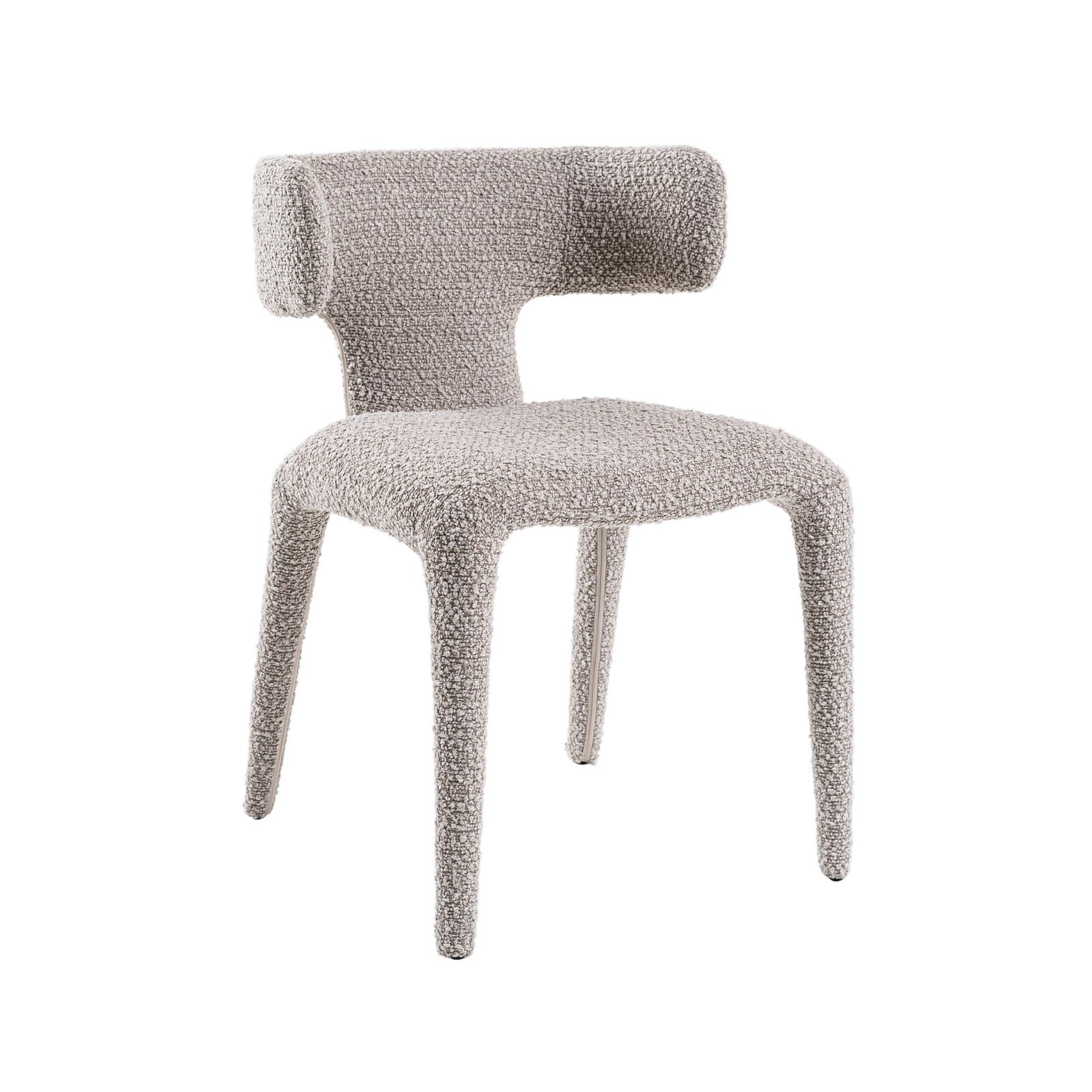 Modrest Saehee - Silla de comedor moderna de tela gris claro - Image 2