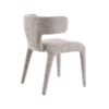 Modrest Saehee - Silla de comedor moderna de tela gris claro - Image 3