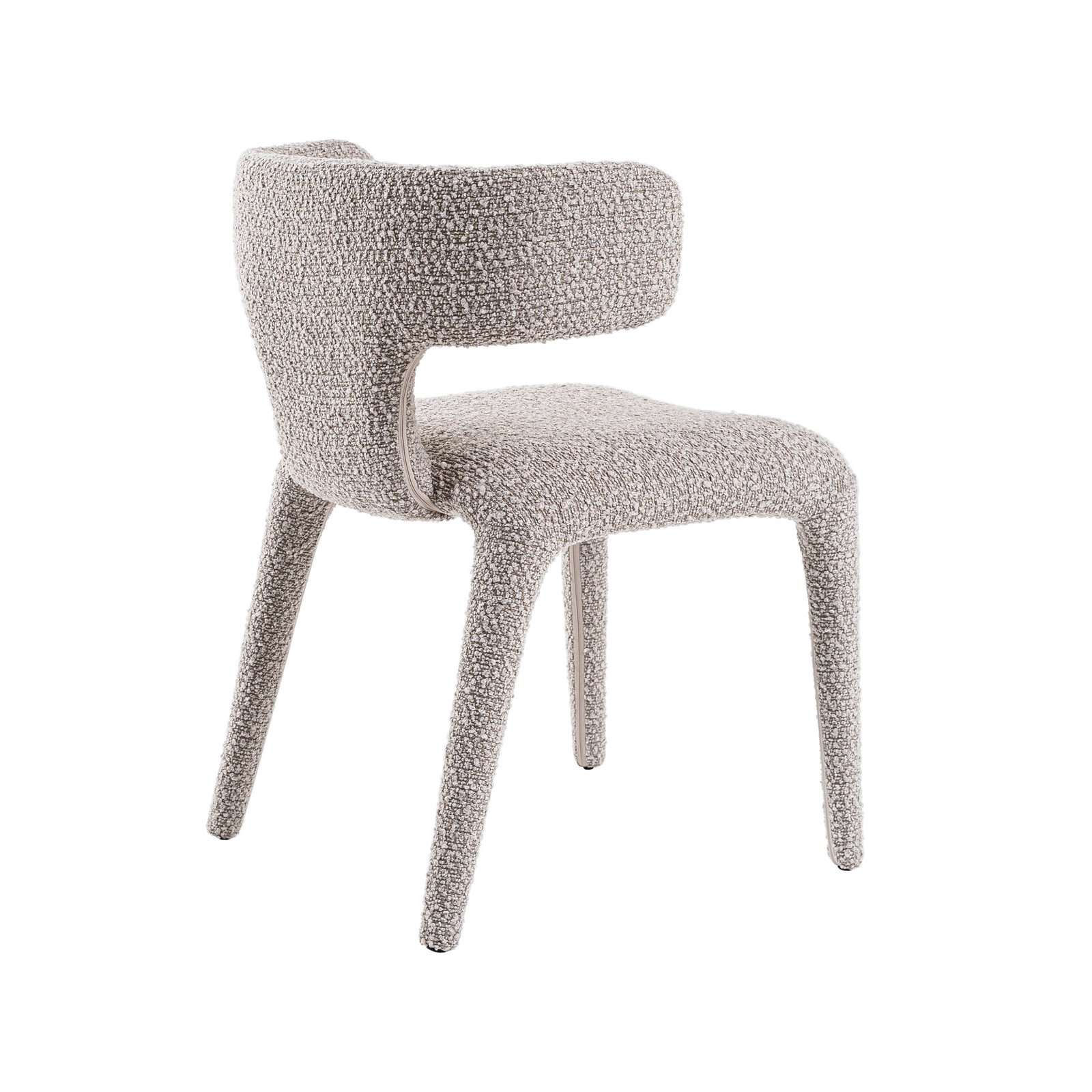 Modrest Saehee - Silla de comedor moderna de tela gris claro - Image 3