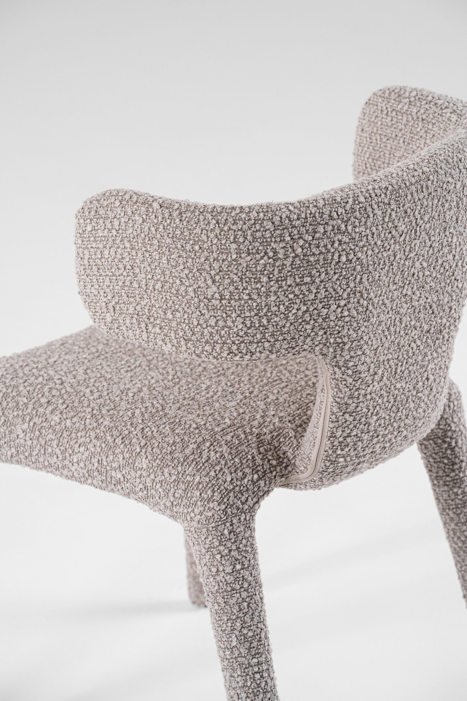 Modrest Saehee - Silla de comedor moderna de tela gris claro - Image 5