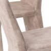 Modrest Ditka - Silla de comedor moderna de terciopelo beige (juego de 2) - Image 3