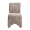 Modrest Ditka - Silla de comedor moderna de terciopelo beige (juego de 2) - Image 4