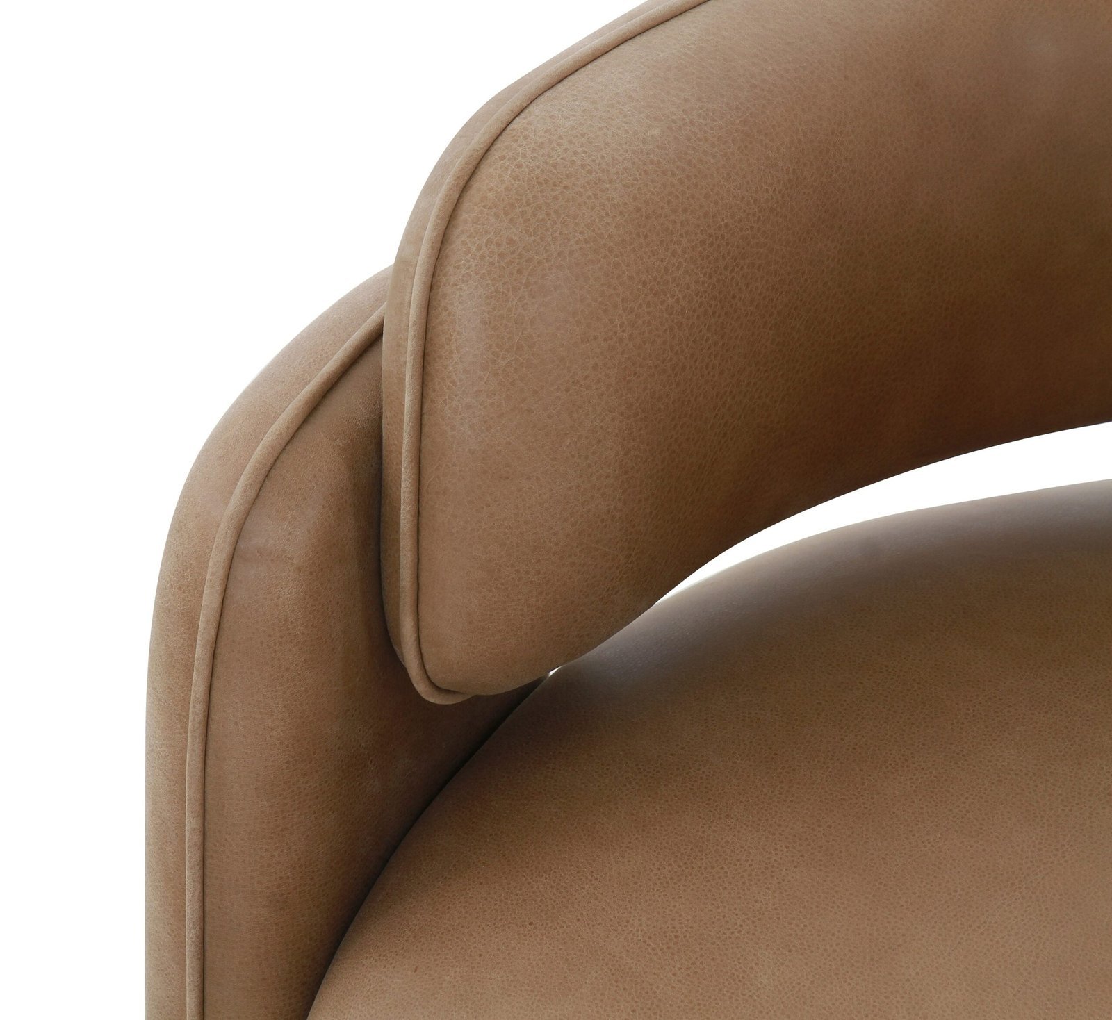 Modrest Tioga - Silla decorativa moderna de cuero marrón - Image 4