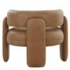 Modrest Tioga - Silla decorativa moderna de cuero marrón - Image 3