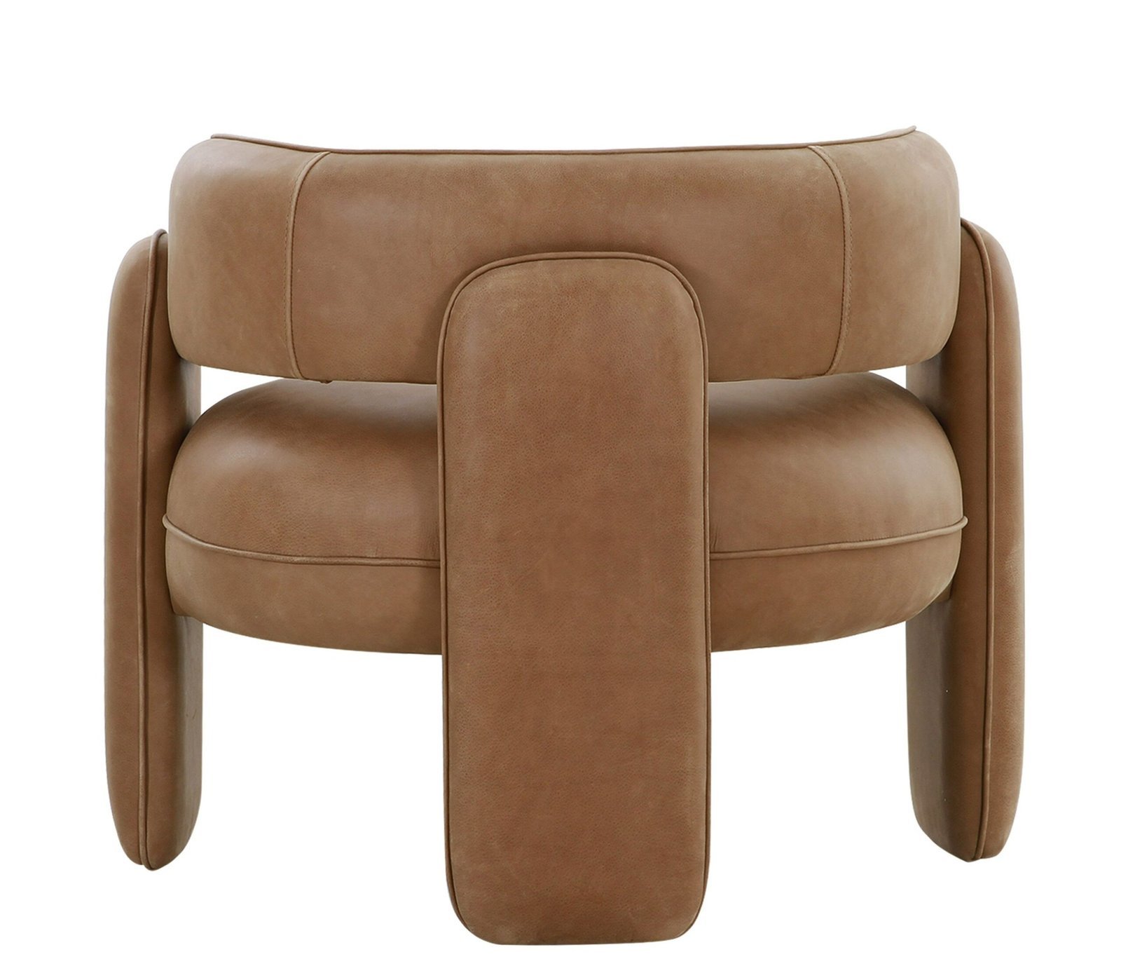 Modrest Tioga - Silla decorativa moderna de cuero marrón - Image 3