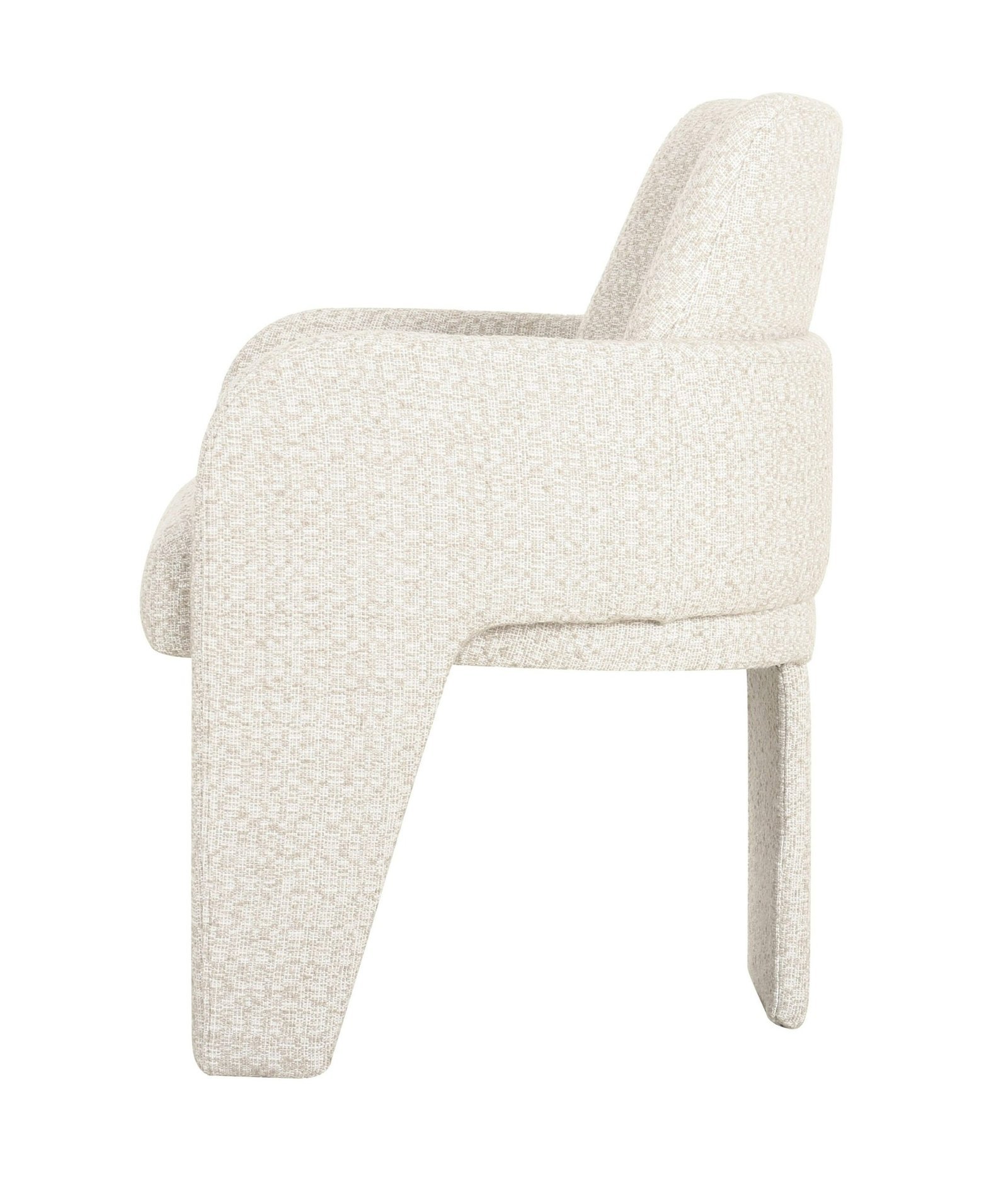 Modrest Cando - Silla de comedor moderna de tela beige - Image 2