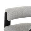 Modrest Kenmare - Tela gris claro moderna + silla de comedor negra - Image 5