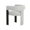 Modrest Kenmare - Tela gris claro moderna + silla de comedor negra - Image 3