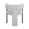 Modrest Kenmare - Tela gris claro moderna + silla de comedor negra - Image 4