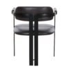 Modrst Aneta - Silla de comedor moderna de cuero marrón oscuro + negra - Image 4