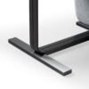 Modrest Tasha - Silla de comedor moderna de lino gris + silla de comedor de bronce cepillado (juego de 2) - Image 4